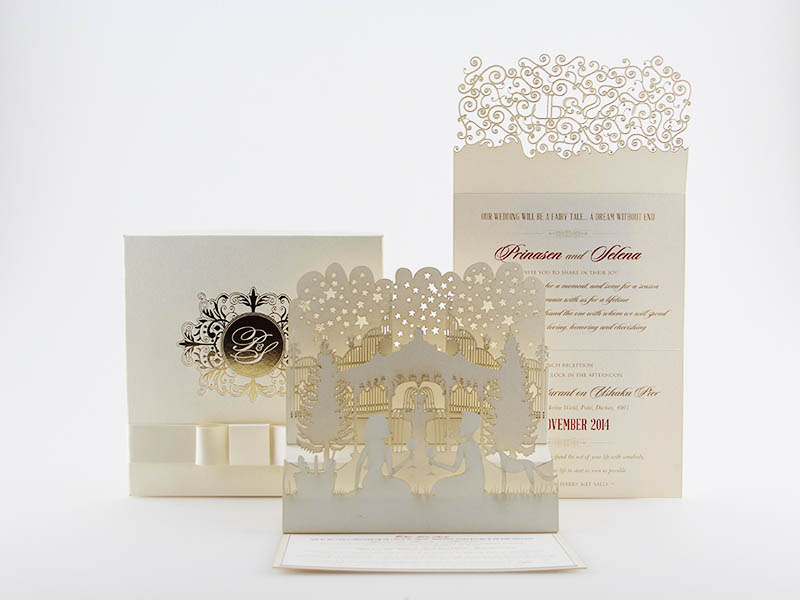 Laser Cut Invitation K'Mich Weddings - wedding planning - Laser cut - Secret Diary