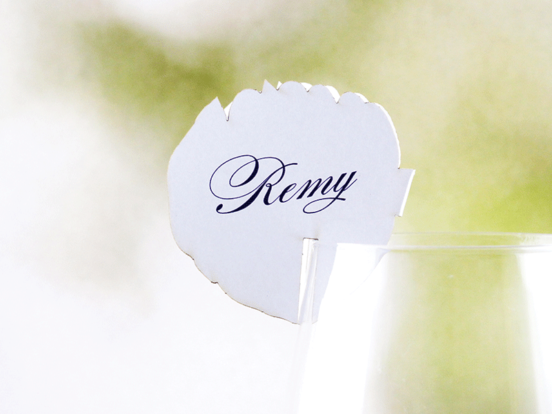 Placecard - Glass Topper - Protea Flourish