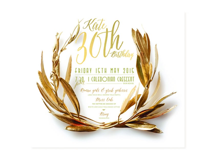 wreath digital invite