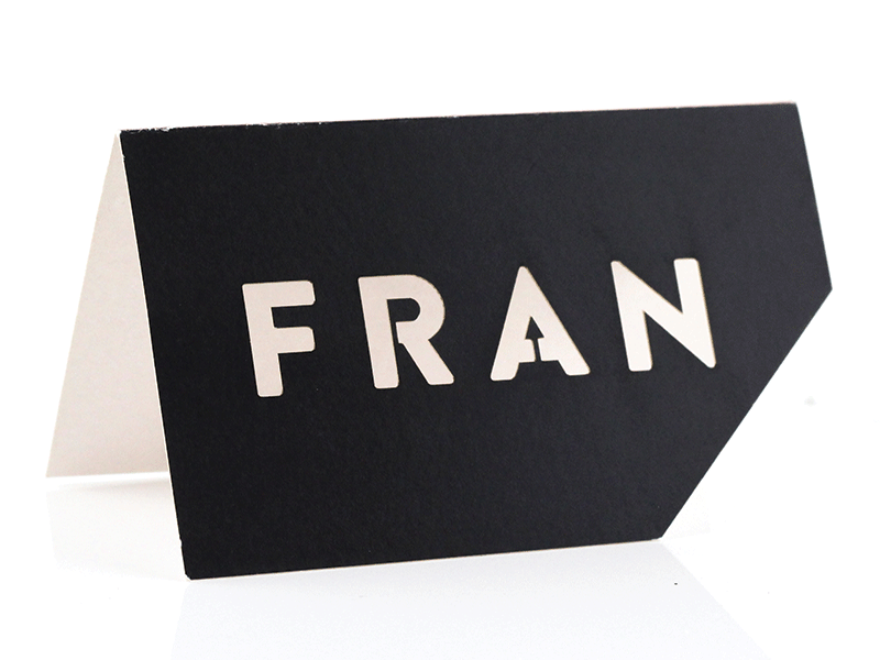 Tented Place Card - Brooklyn