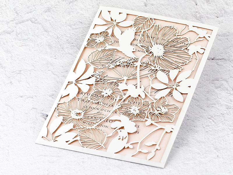 Laser Cut Invitation K'Mich Weddings - wedding planning - Laser cut - Secret Diary