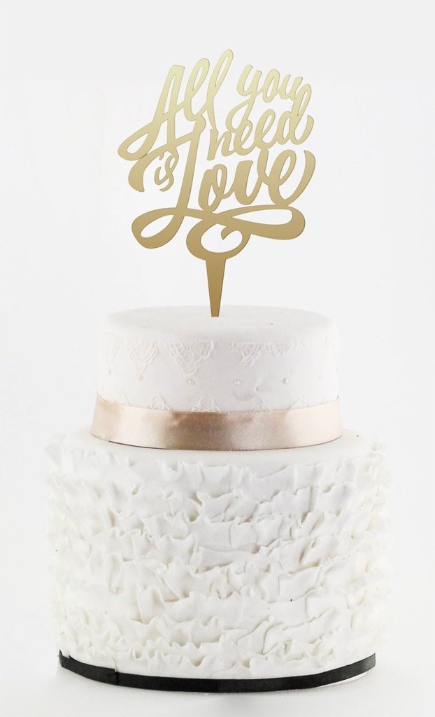 All you need is love Cake topper | www.secretdiary.co.za