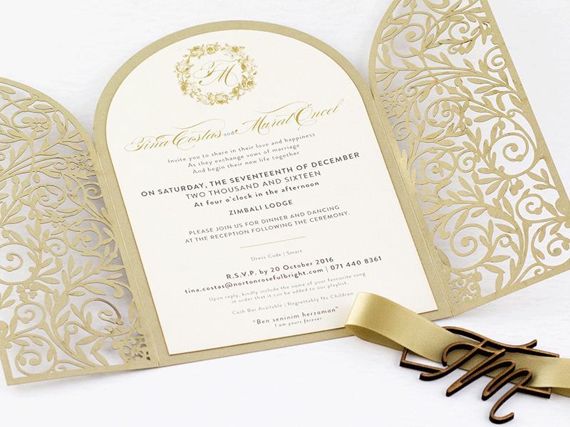Golden Gate Gold Edition Invitations Golden Gate Gold Edition Invitations