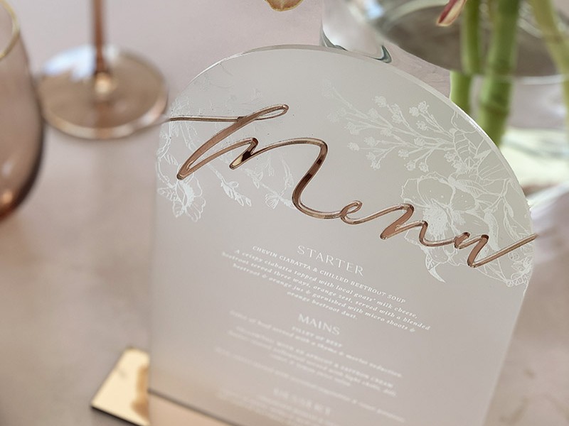 Celene-Menu-Acrylic