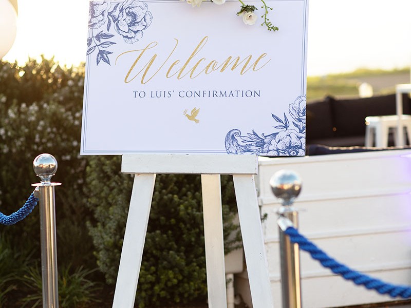 Luis-Confirmation-welcome-board
