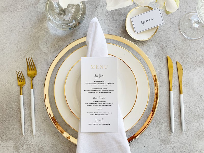 Saint-Menu-Card