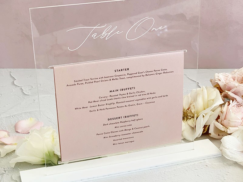 Acrylic-clear-and-blush-table-menu