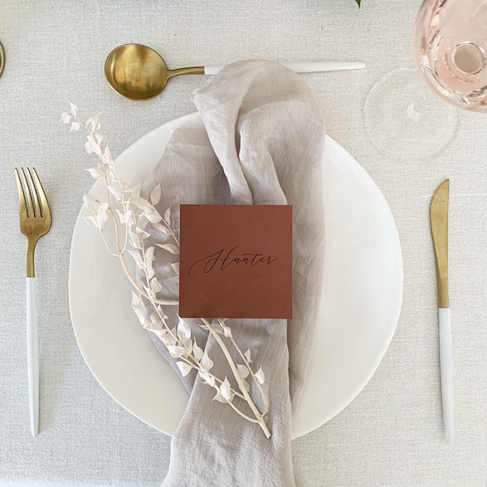 Square-Rust-Placecard