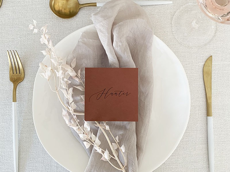Square-Rust-Placecard