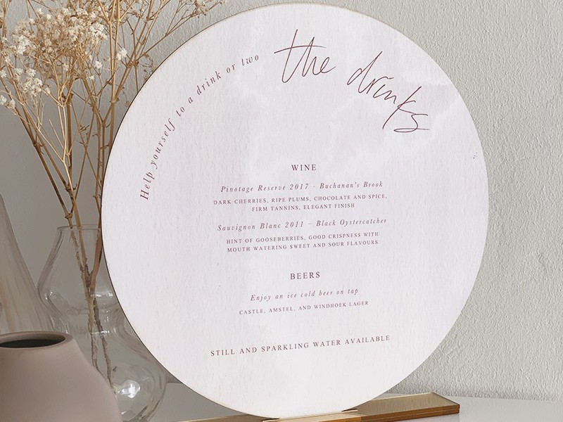 Round-drinks-menu