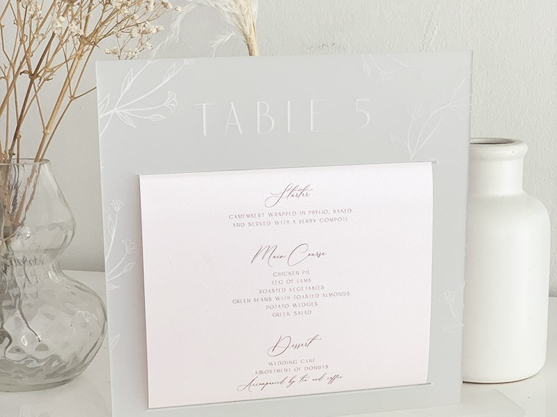 Acrylic-layered-paper-menu