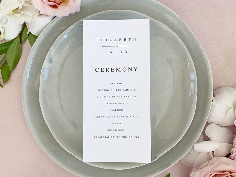 Lark-Ceremony-program-Card
