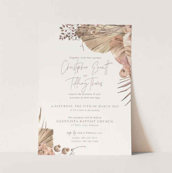 Digital invitation - Tiffiny and Christopher