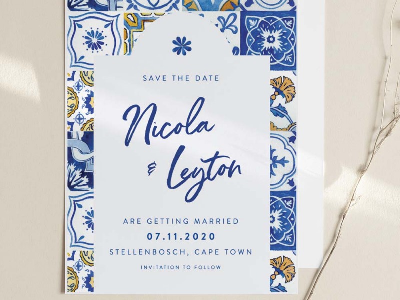 Nicola and Leyton digital save the date