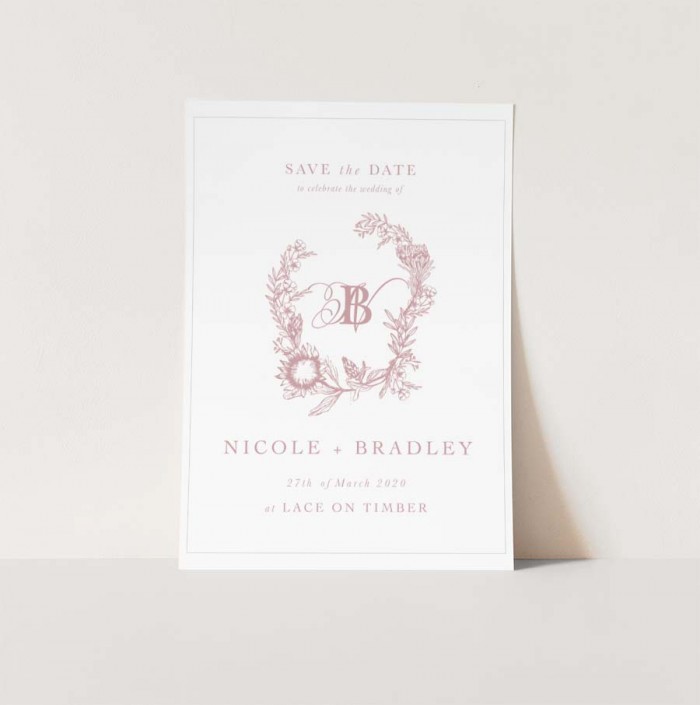 Nicole and Bradley digital save the date