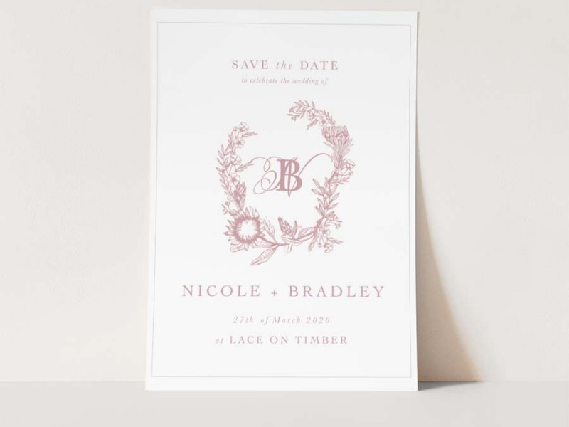 Nicole and Bradley digital save the date