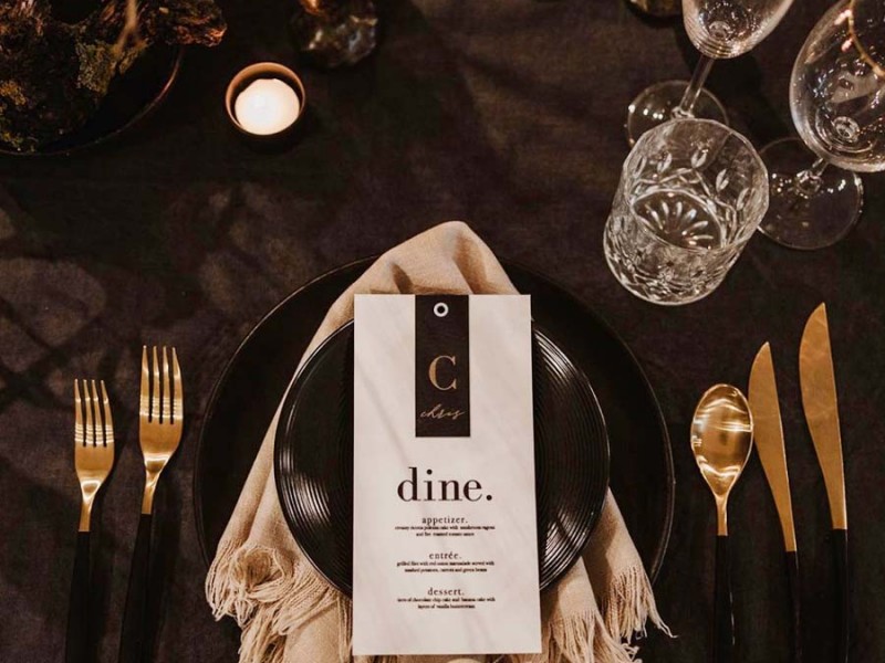 Bash events photoshoot menu