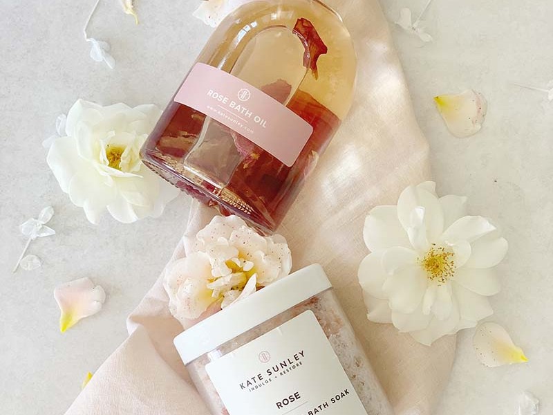 Kate Sunley bath oil and bath milk