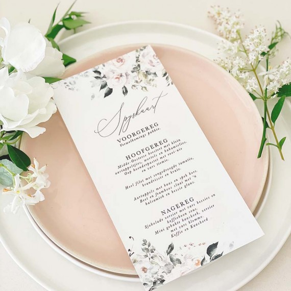 DL floral menu