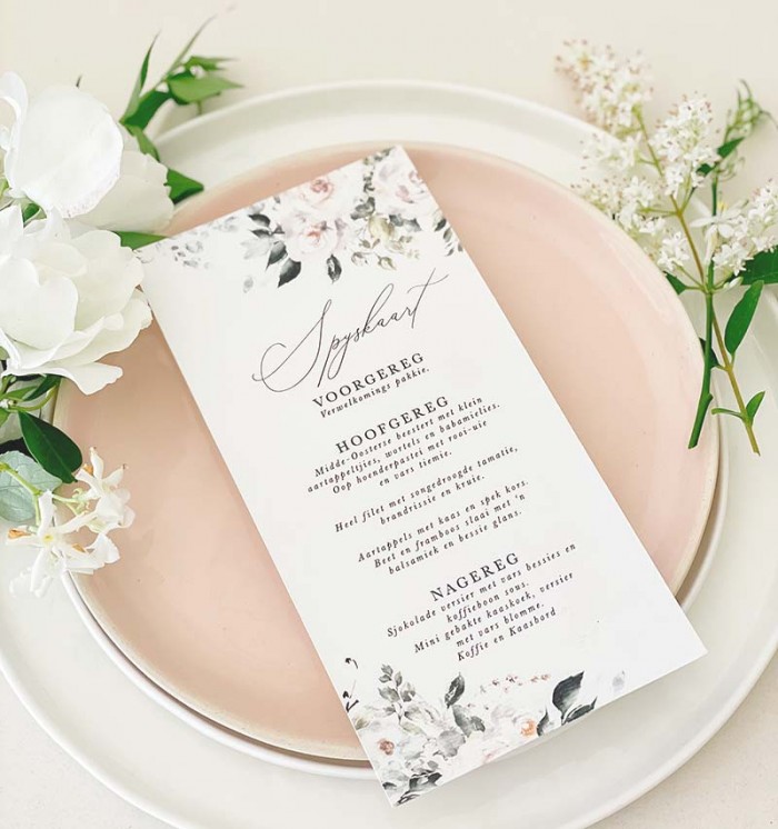 DL floral menu