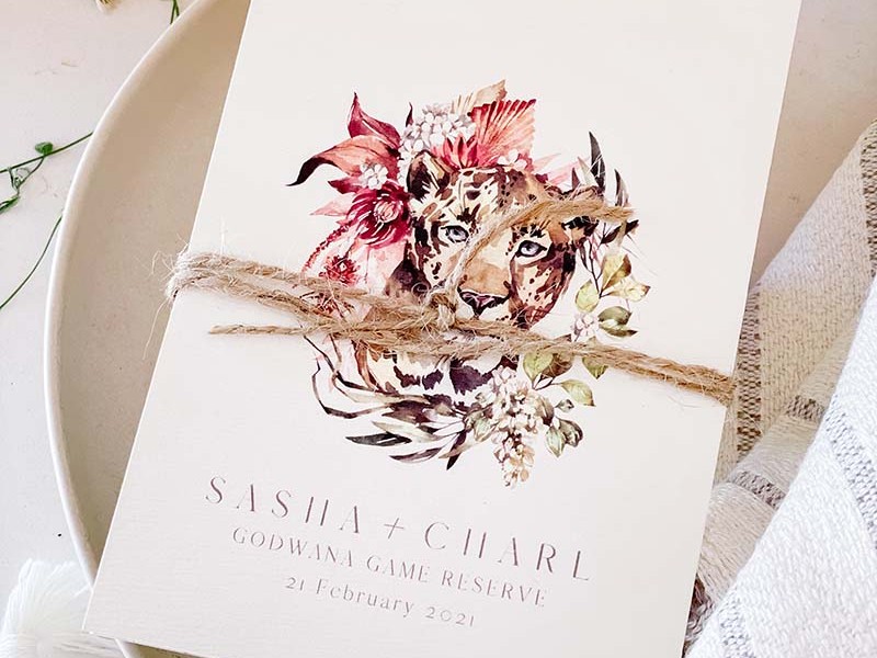 African wedding program zfold 02