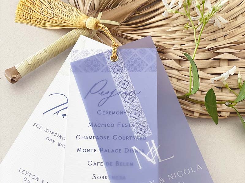 Nicola and Leyton program booklets