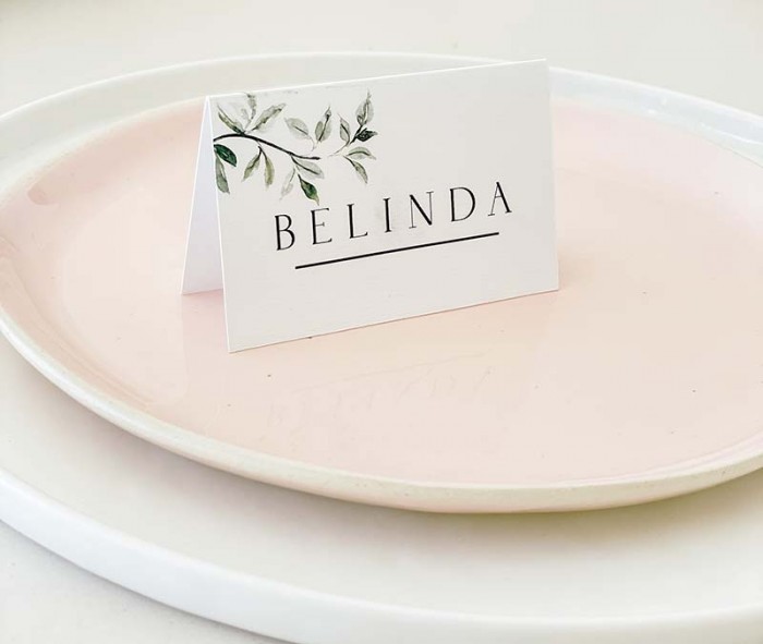 Tented place card