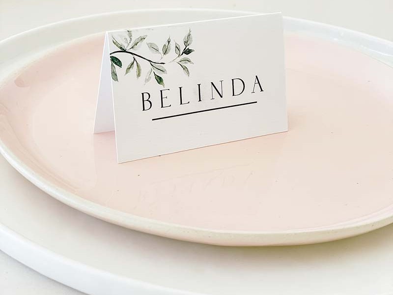 Tented place card