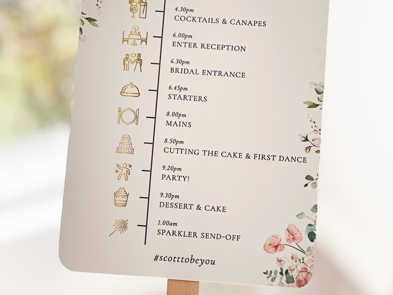 Claudia and Chris paddle fan program 2