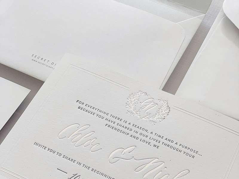 Chloe and Nick invitation