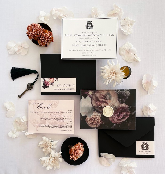 Liesl and Devan invitation