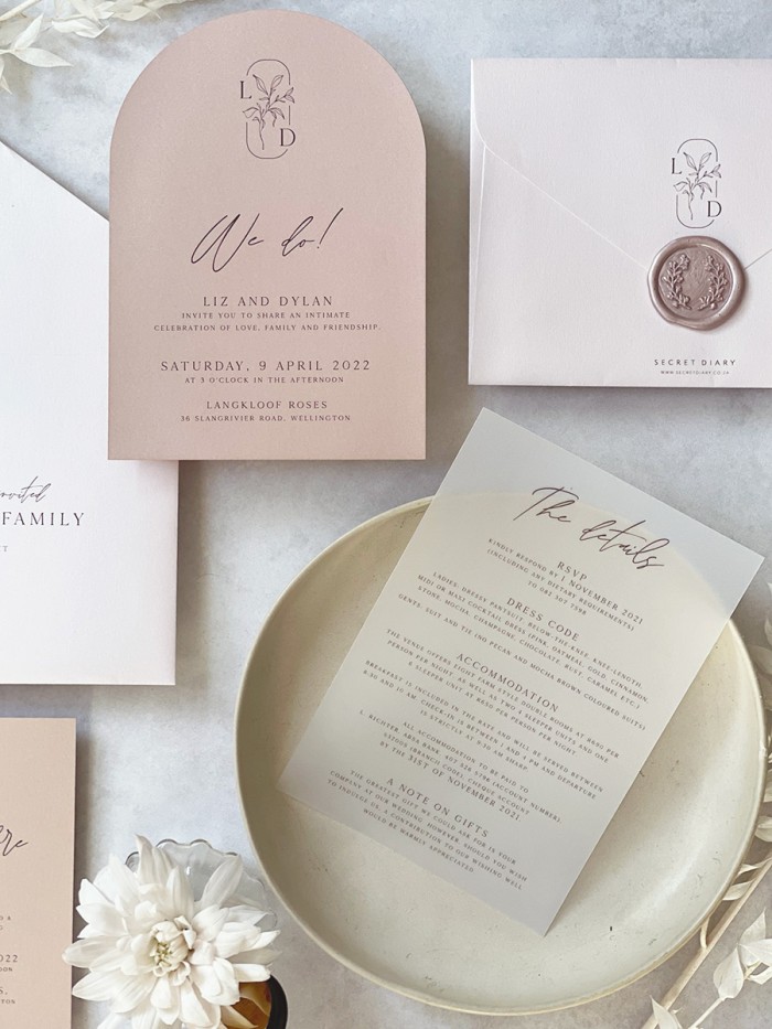 Liz and Dylan invitation suite 2