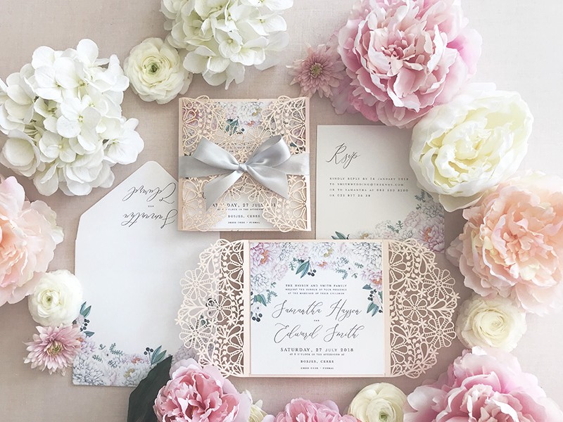 Lydia invitation - blush edition