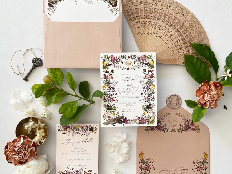 Peacock Palace invitation