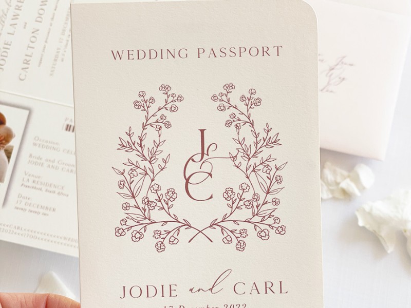 Pretty Petal Passport invitation 3