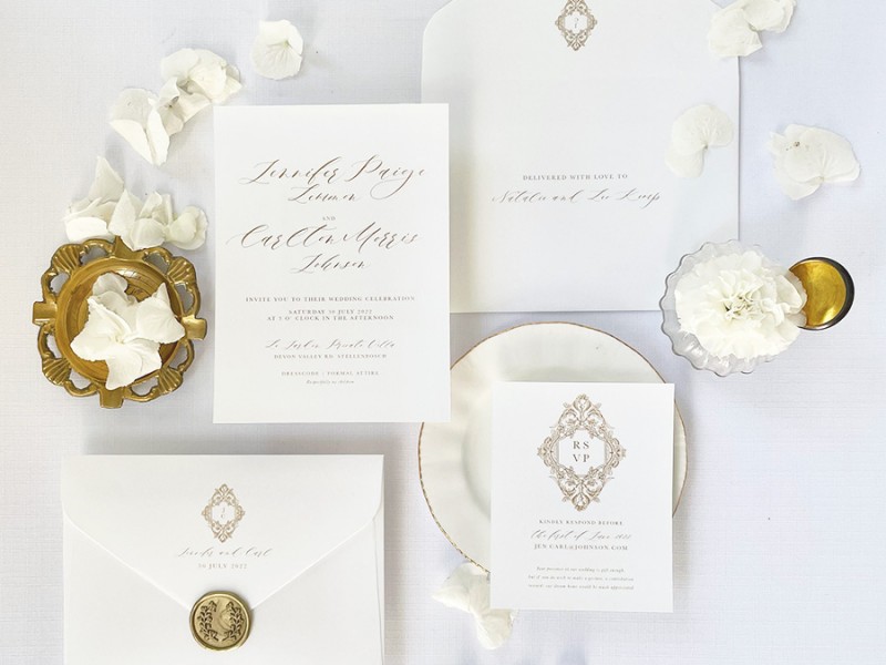 Selena invitation - gold edition