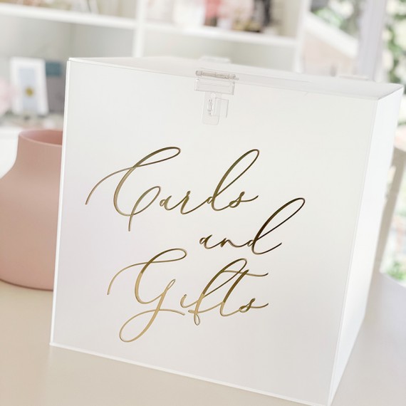 Acrylic cards and gifts box