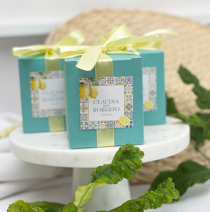Mediterranean - Lemon and aqua gift box 2