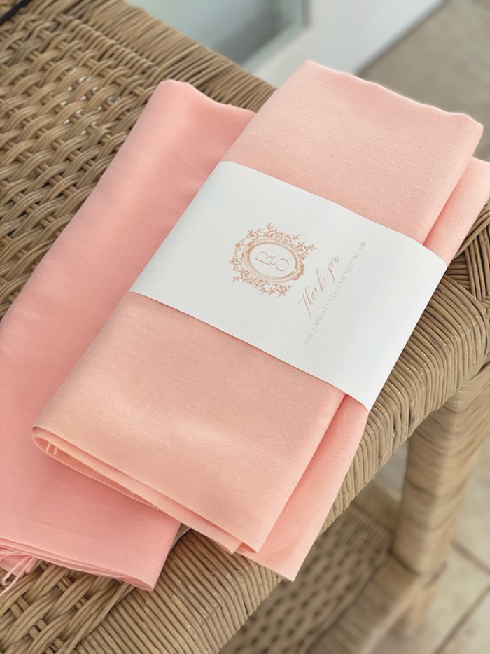 Peach pashmina gift