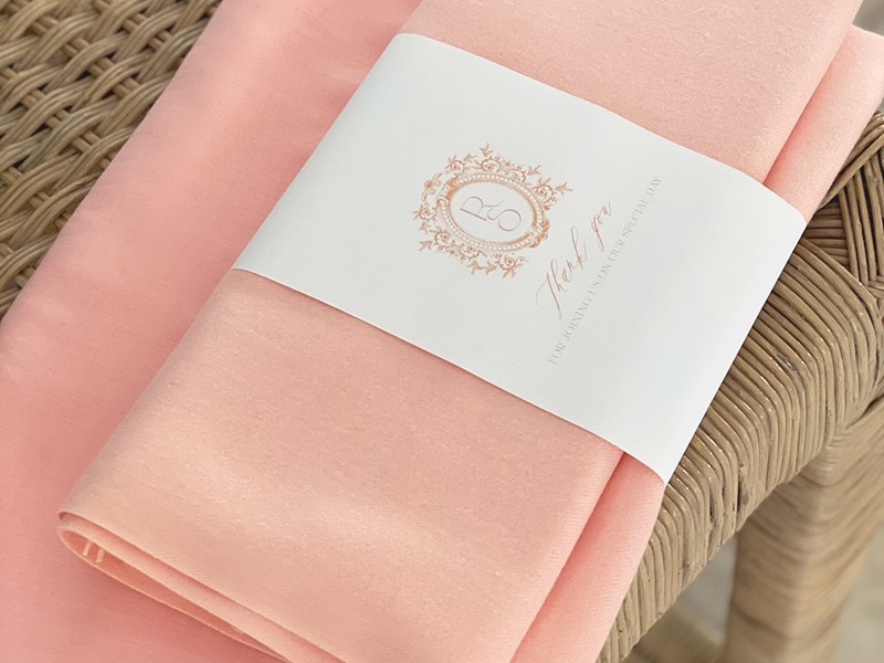 Peach pashmina gift