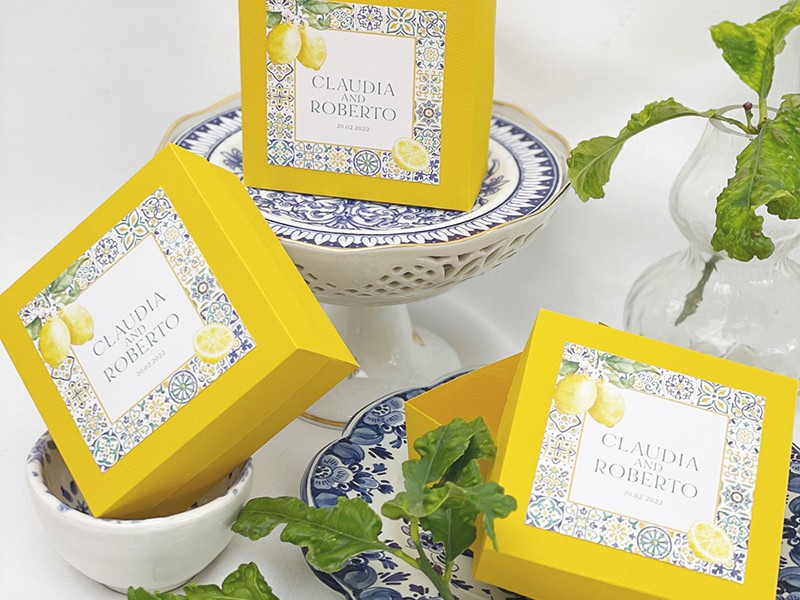 Sicilian gift favour box