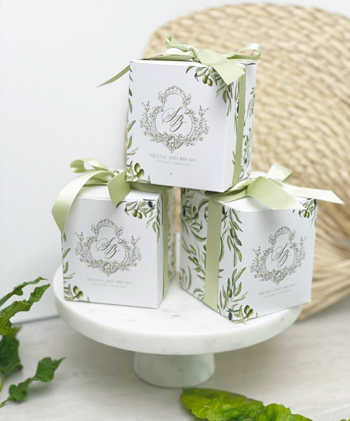 Tuscan Italian gift favour box