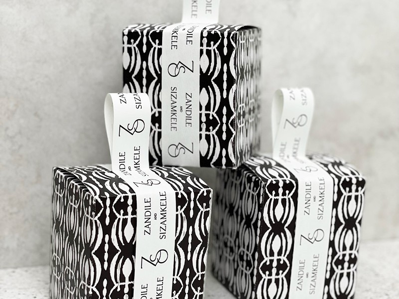 African themed gift favour box 2