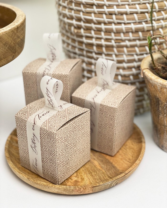 African themed gift favour boxes
