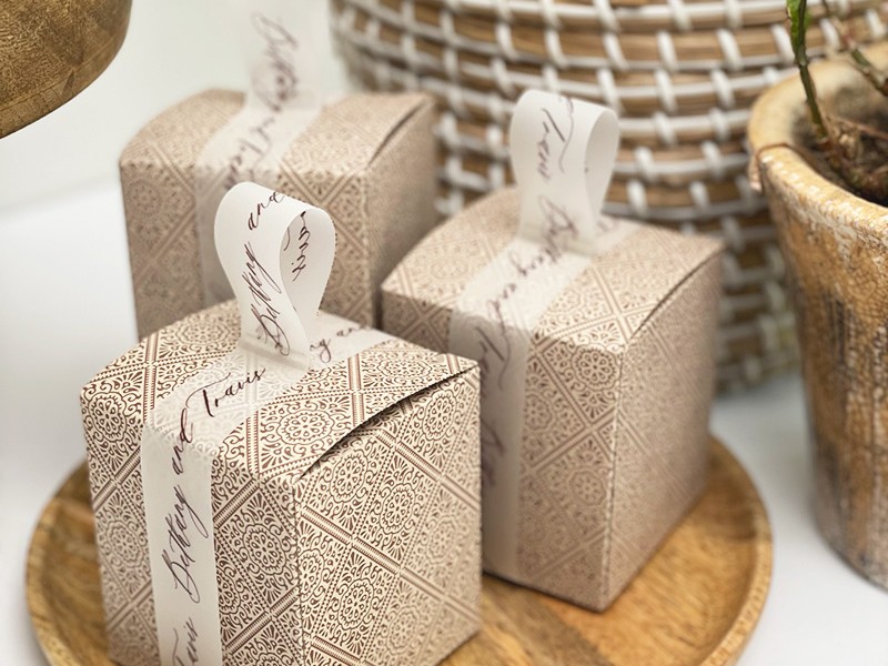 African themed gift favour boxes