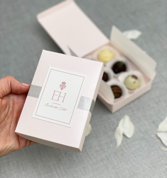 Blush pink truffle box 3