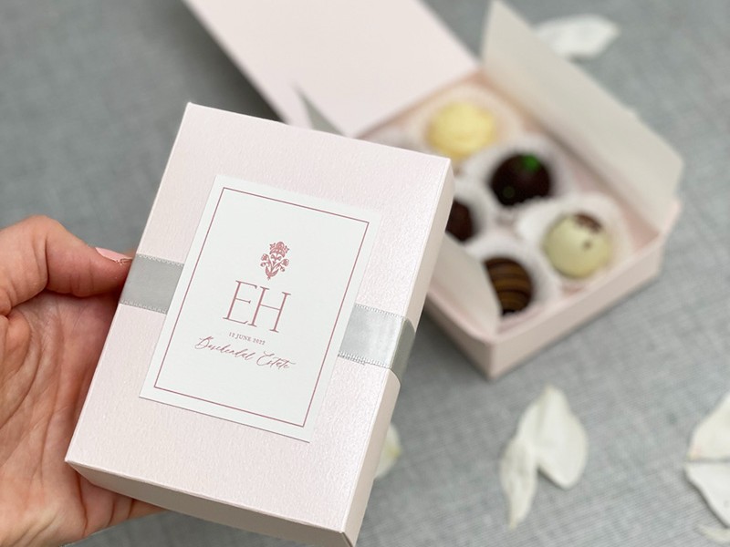 Blush pink truffle box 3