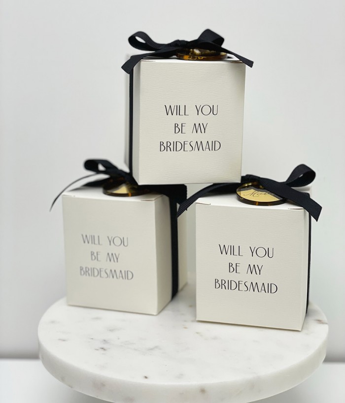 Chic bridesmaids boxes