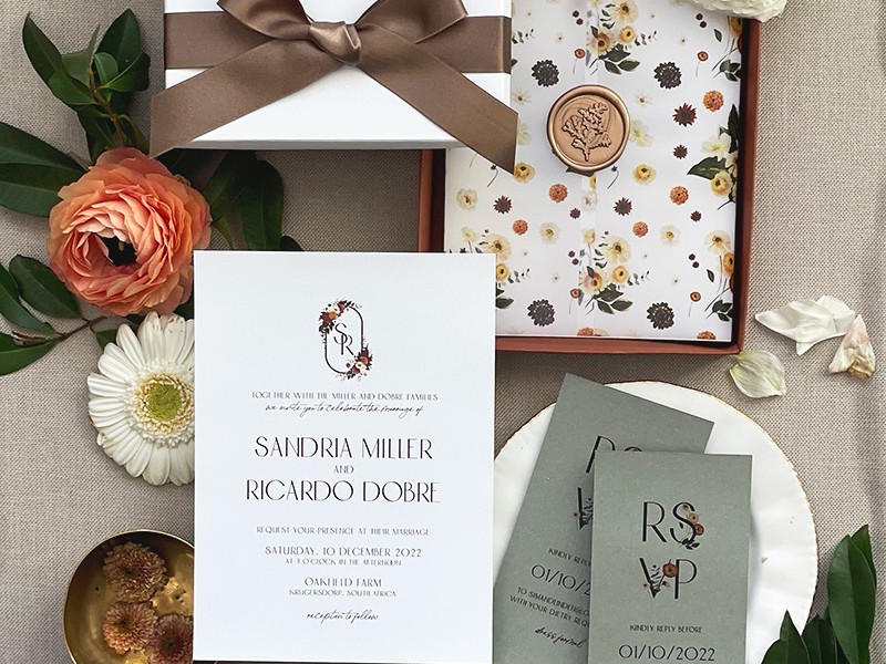 Dark Autum invitation