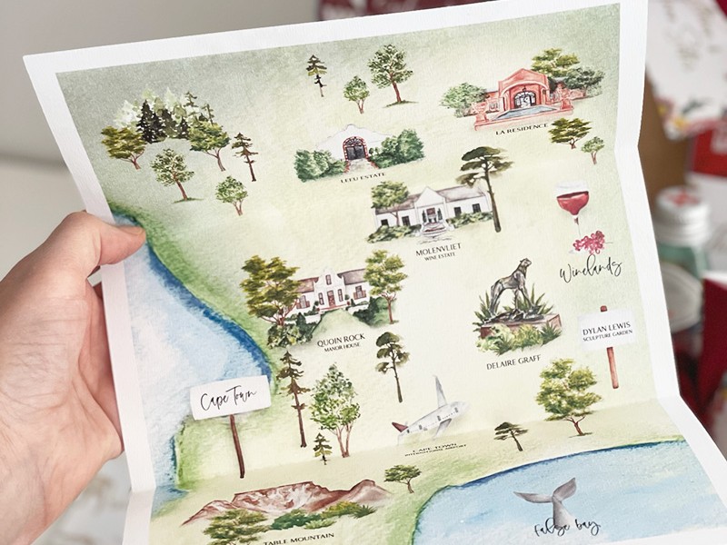 Eileen and Mikhael wedding map